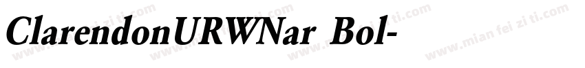 ClarendonURWNar Bol字体转换